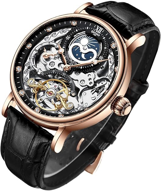 Bestn Mens Luxury Skeleton Automatic Mechanical Wrist